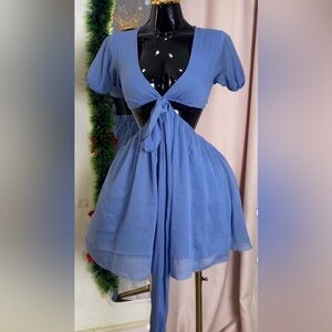 ASOS Backless Blue Dress